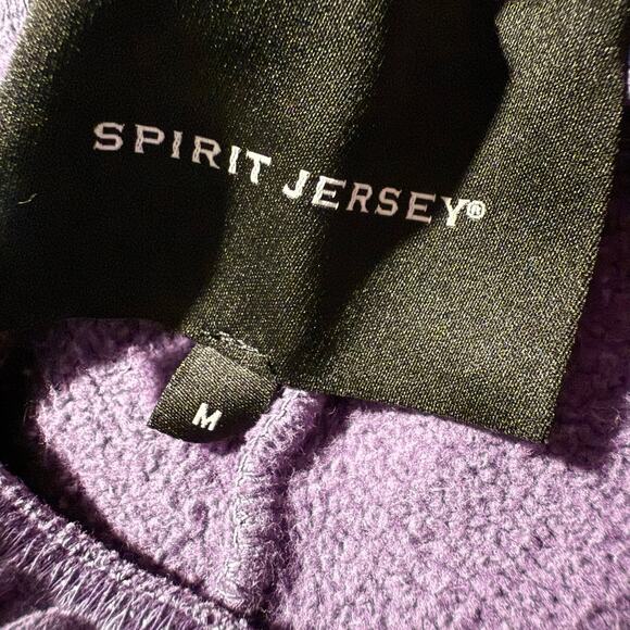 Spirit Jersey Animal Print Sweat Shorts, Purple, Women's Size Medium, NWT - Picture 5 of 5